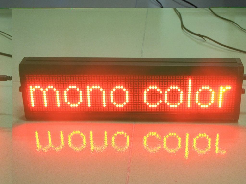 Semi-outdoor Red-Color Led Display P16_32x64dots solution